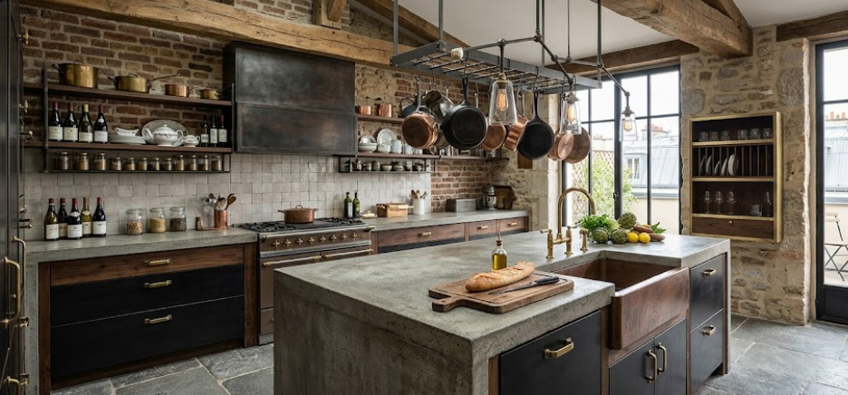 Cuisine industrielle — rénovation Ain 01